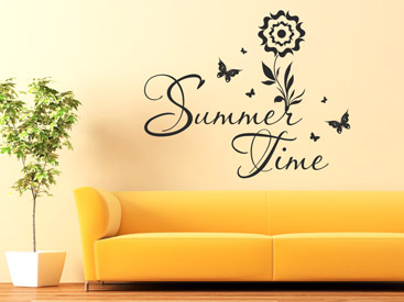 Sommer Wandtattoo Summer Time als dekorative Wanddeko
