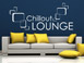 Wandtattoo Chillout Lounge im Wohnzimmer