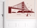 Wandtattoo Golden Gate Bridge im Flur