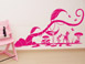 Mrchenwelt Wandtattoo in pink im Kinderzimmer