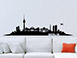 Wandtattoo Skyline Berlin im Wohnzimmer