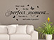 Wandtattoo Spruch Make it perfect im Wohnzimmer