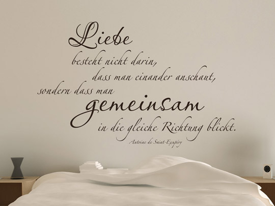 39++ Spruch liebe , Romantisches Wandtattoo Liebe besteht nicht darin