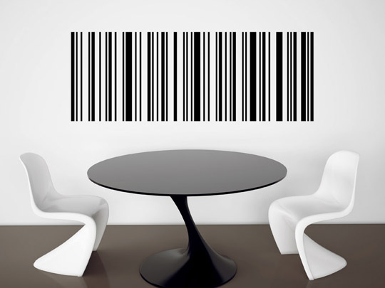 Wandtattoo Barcode