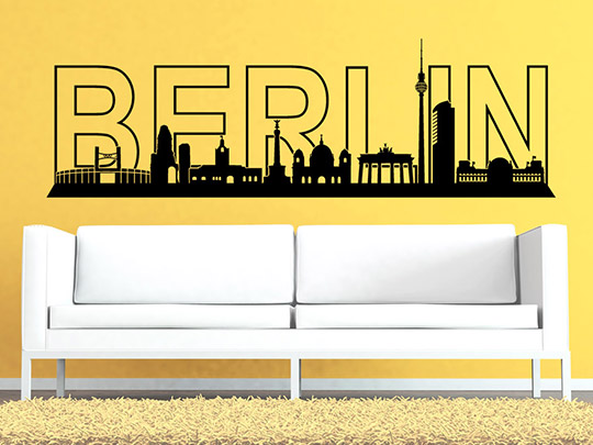 Wandtattoo Berlin Skyline