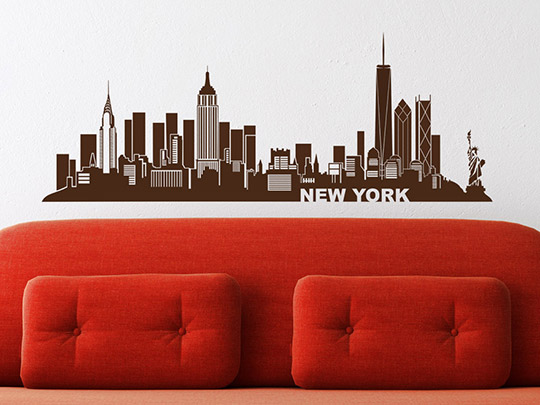 Wandtattoo Skyline New York