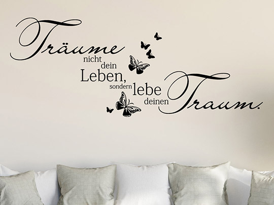 Wandtattoo Leben und Trumen