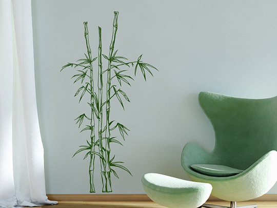 Wandtattoo Dekorativer Bambus