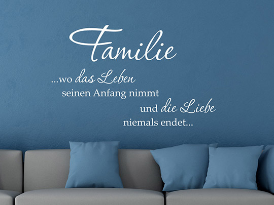 Wandtattoo Leben und Liebe