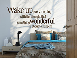 Wandtattoo Wake up every morning ...