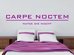 Wandtattoo Carpe Noctem - Nutze die Nacht