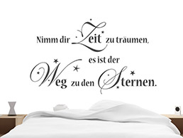 Wandtattoo Zu den Sternen